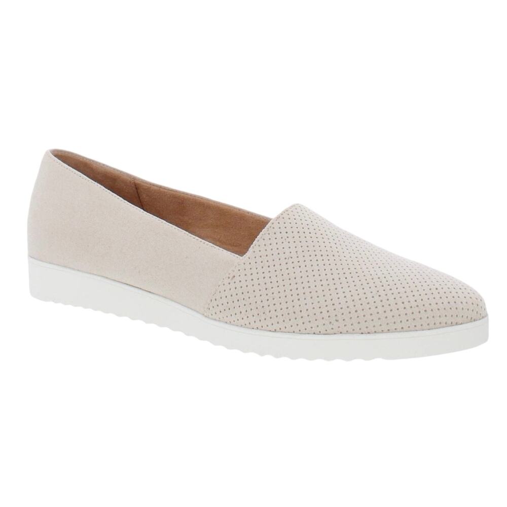 LifeStride Women's Bloom 2 Slip On Wedge Heel Loafers Almond Size  6 W